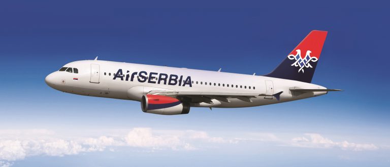 Карта полетов air serbia