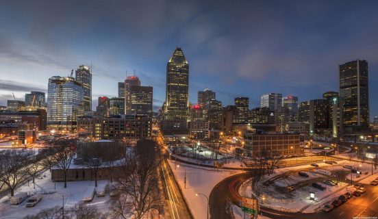 Montreal, panorama grada - avio karte Beograd Montreal